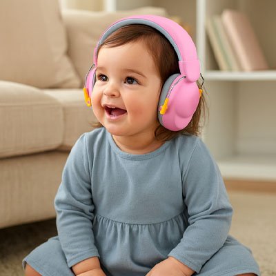 Casque anti bruit bébé pour une adaptation facile