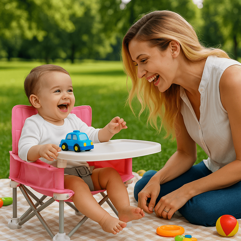 Chaise bebe idéal pour les jeux en plein air