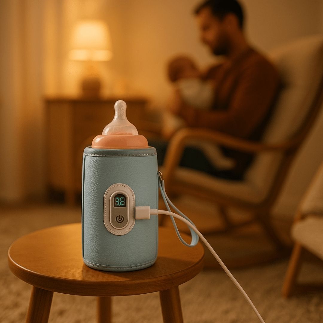 Chauffe biberon portable et facile Ă ranger