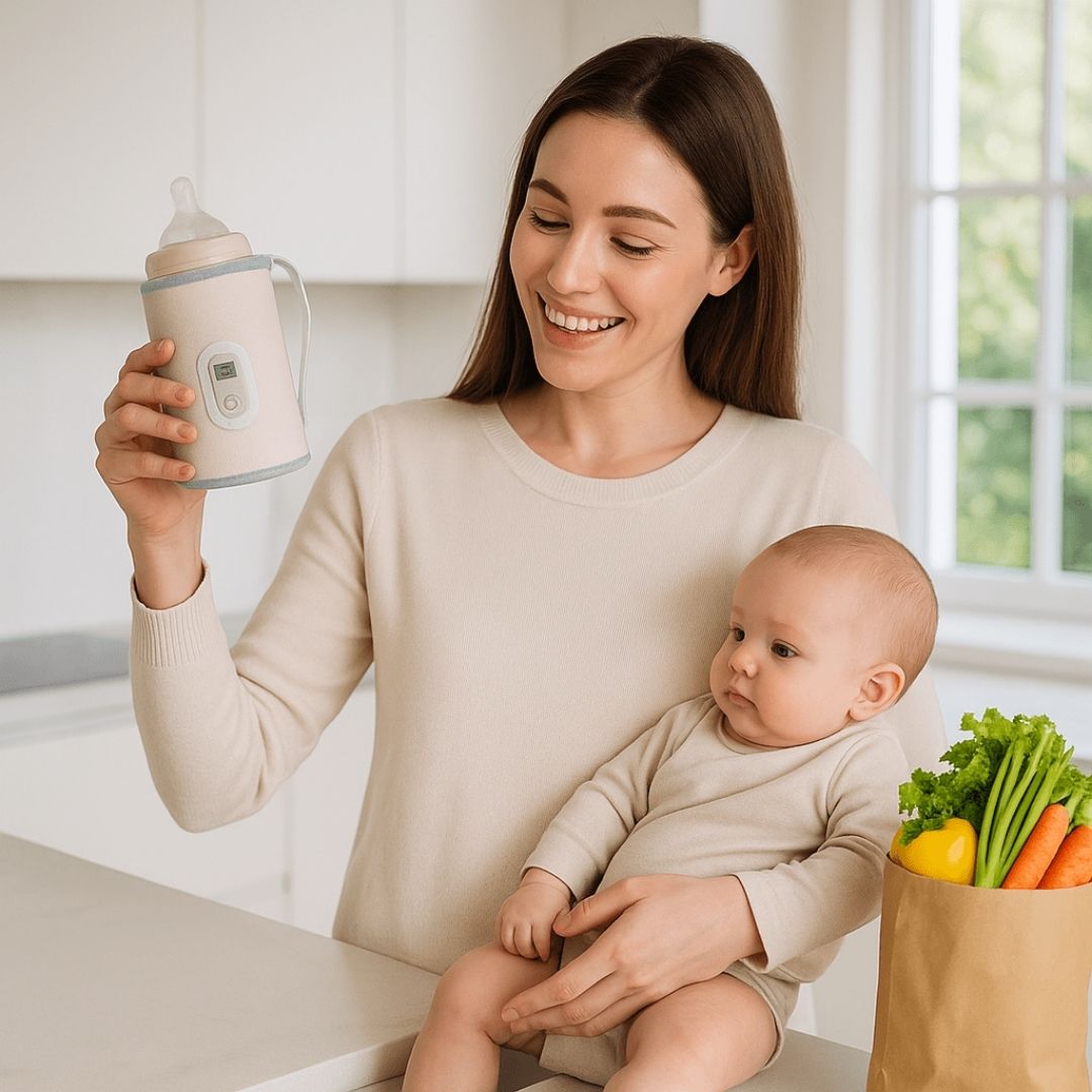 Chauffe biberon portable maintient le lait au chaud