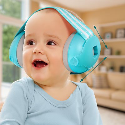 Casque anti bruit bébé | Protection confort ACOUSTIKIDS™ Bleu