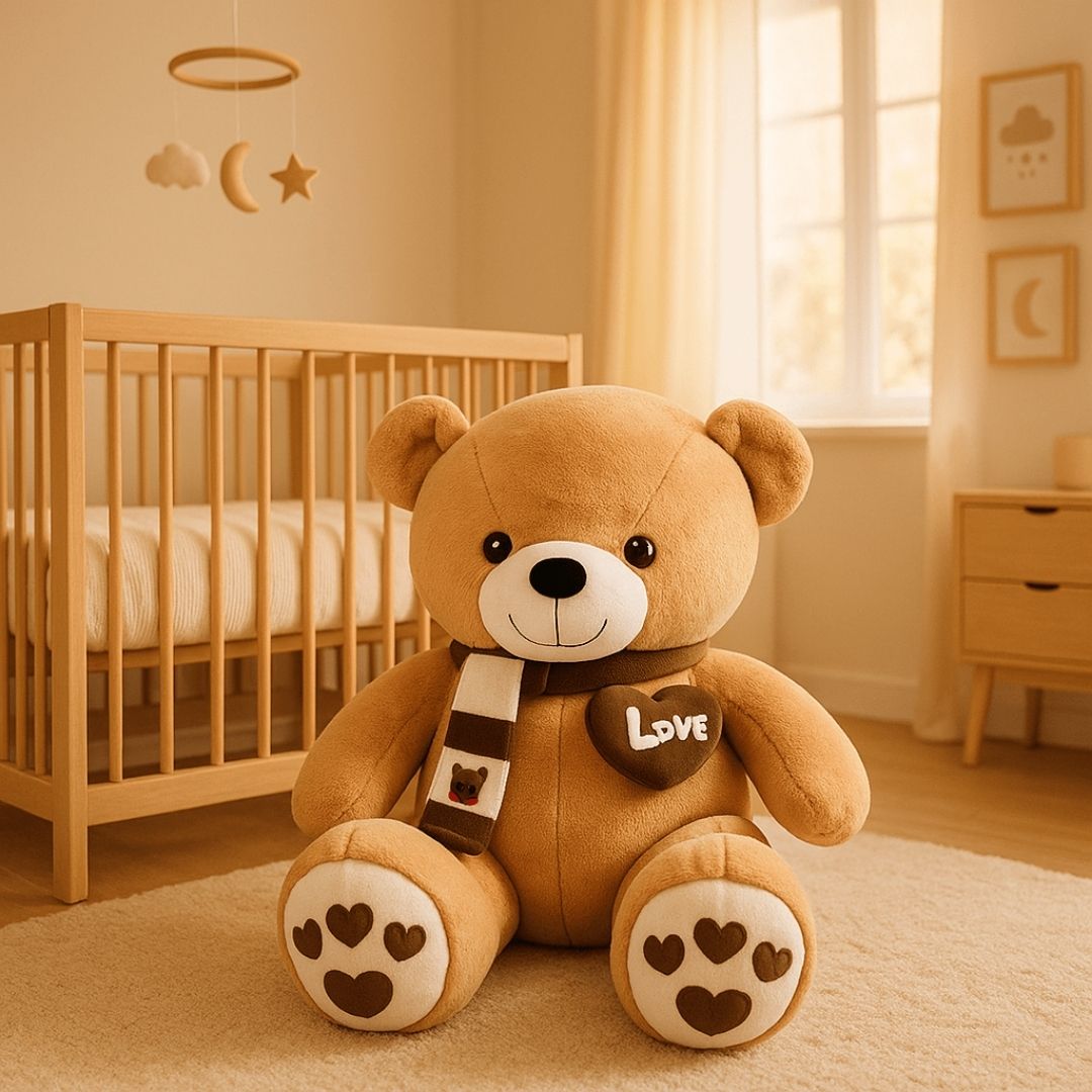 Ours en peluche géant gardien des nuits de bébé