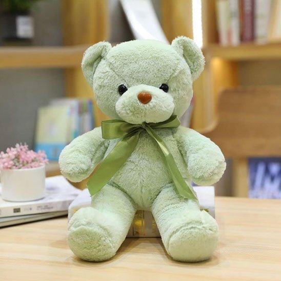 Ours en peluche maxou vert
