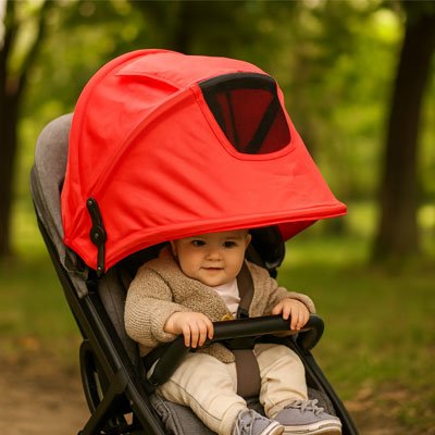 Par soleil pour poussette compact et léger