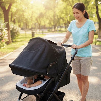 Par soleil pour poussette protection indispensable pour vos balades