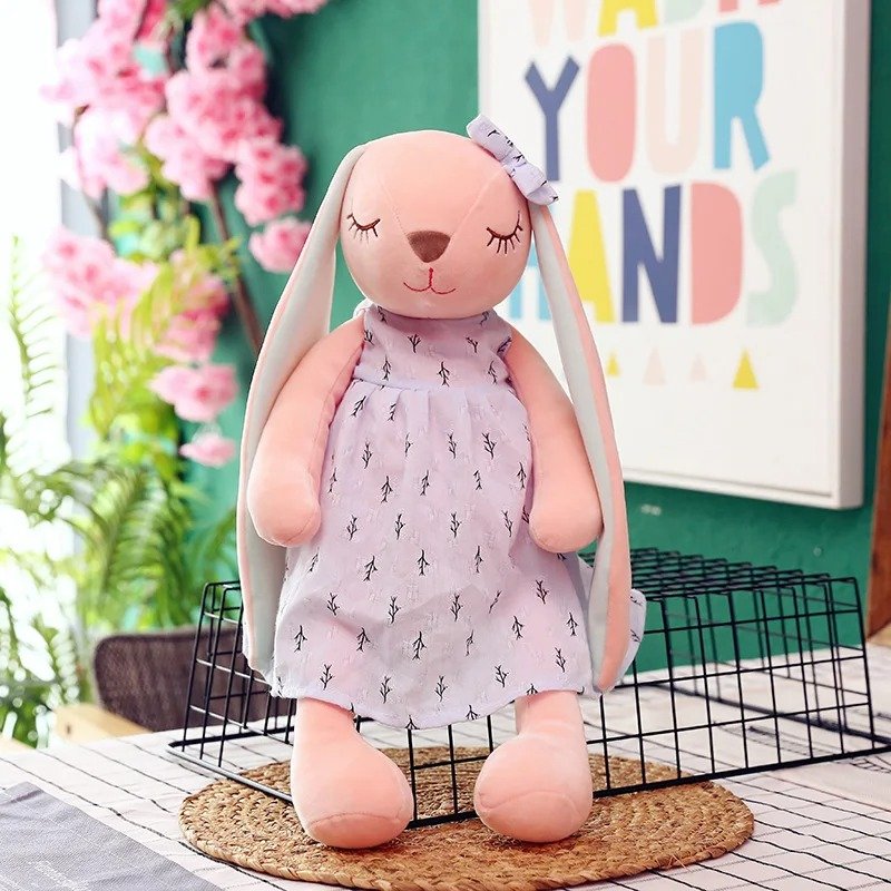 Peluche lapin daysie bleu