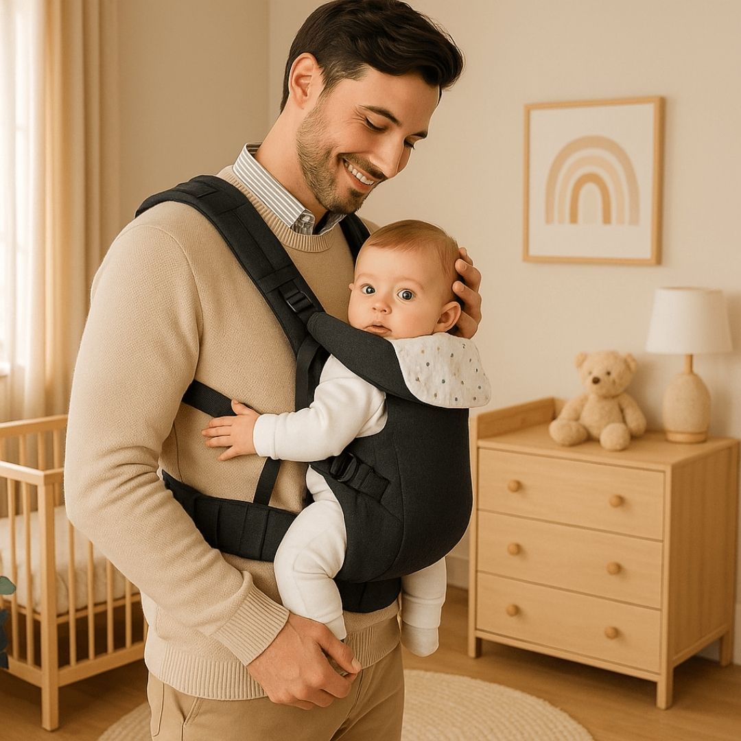Porte bébé curieux de découvrir le monde
