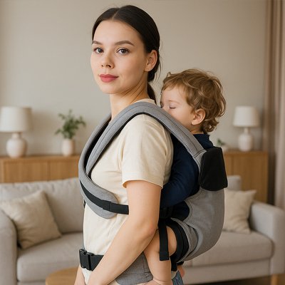 Porte bébé physiologique du style au quotidien