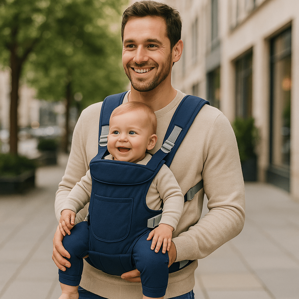 Porte bébé tendresse bleu