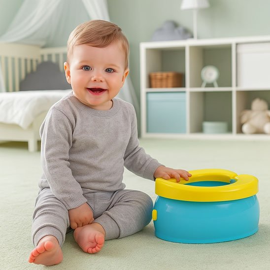 Pot bebe toilette favorise l'autonomie de bébé