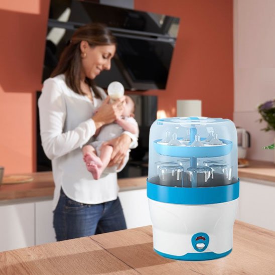 Sterilisateur biberon gain de temps précieux pour les parents