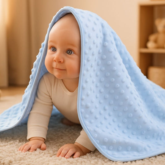 Couverture bébé avec une couche de polaire thermique