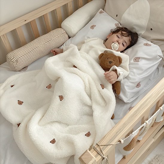 Couverture bebe polaire sommeil apaisant