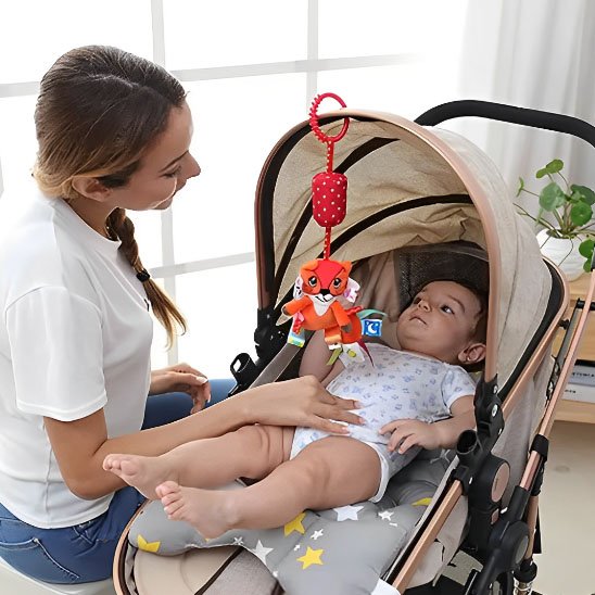 Hochet bébé sons doux et couleurs apaisantes
