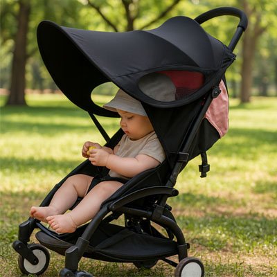 Par soleil pour poussette fiable contre les rayons uv
