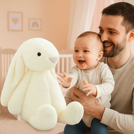 Peluche lapin premier compagnon émotionnel