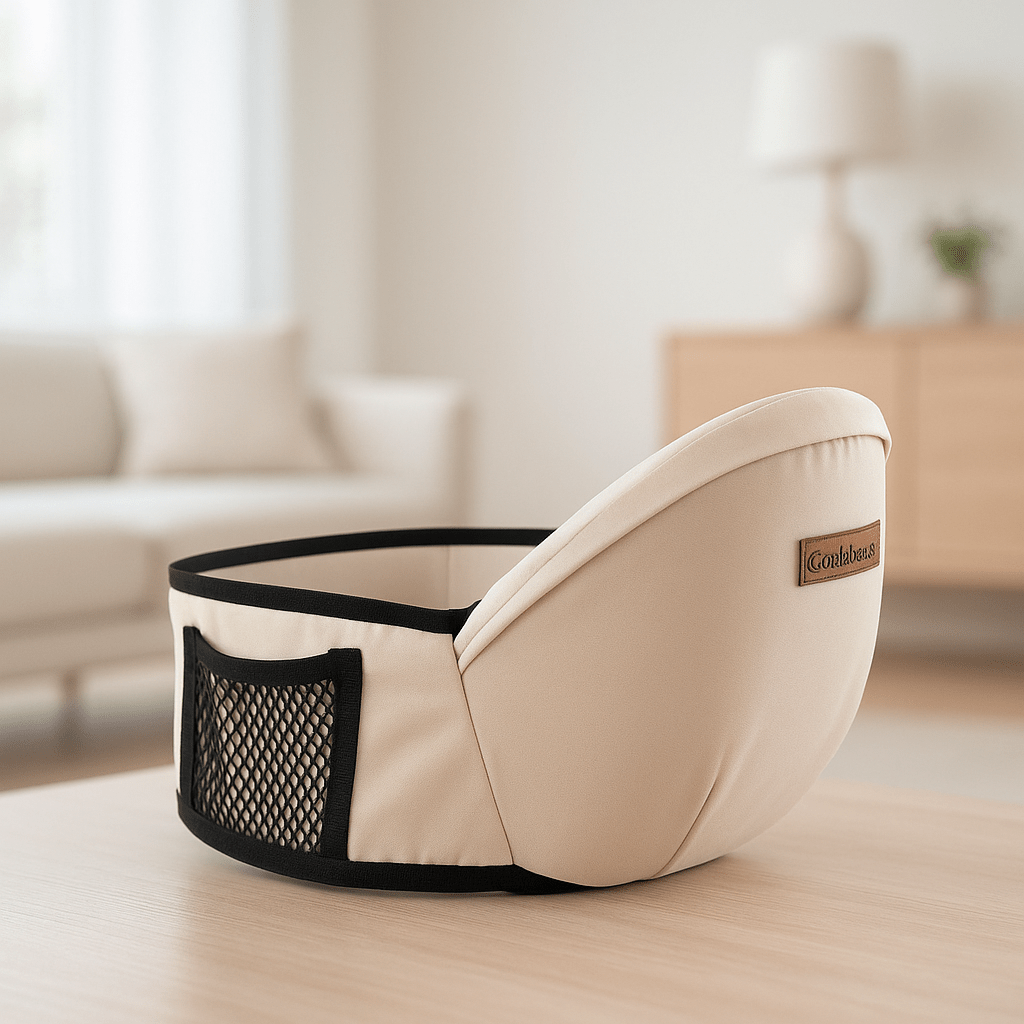 Porte bébé beige 1 AVAM