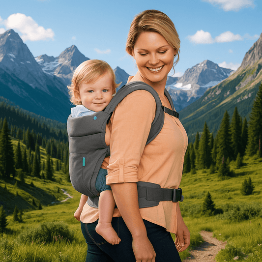 Porte bébé physiologique resté libre dans vos mouvements
