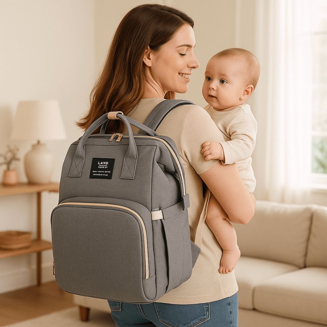 Sac a langer à emmener partout en ayant les mains libres et prendre bébé dans ses bras 