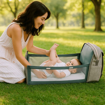 Sac a langer l'esprit tranquille pour faciliter le change de bébé