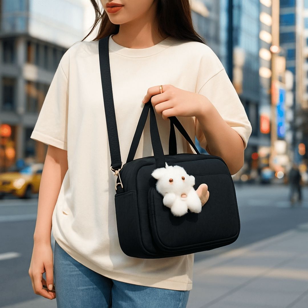 Sac a langer avec petite peluche