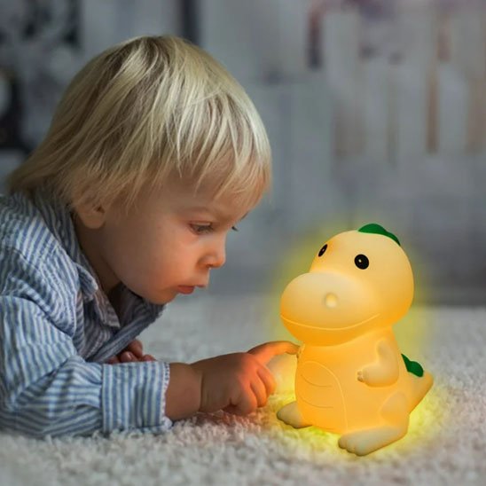 Veilleuse bébé dinosaure déplacement facile