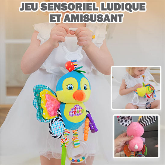 Le Hochet bébé peluche rigolo : L'Ami Indispensable de Votre Bébé - 0-12 mois