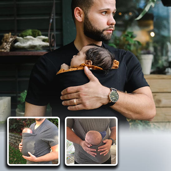 T-Shirt Porte-Bébé Kangourou : La Solution Parfaite pour nos futurs papas