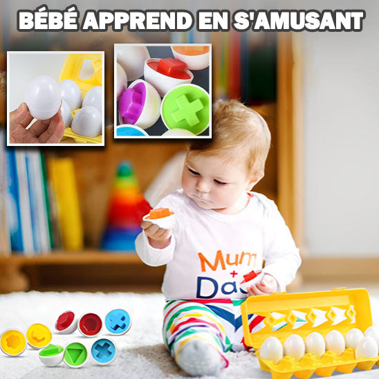 Puzzle bébé - œuf box éducatif